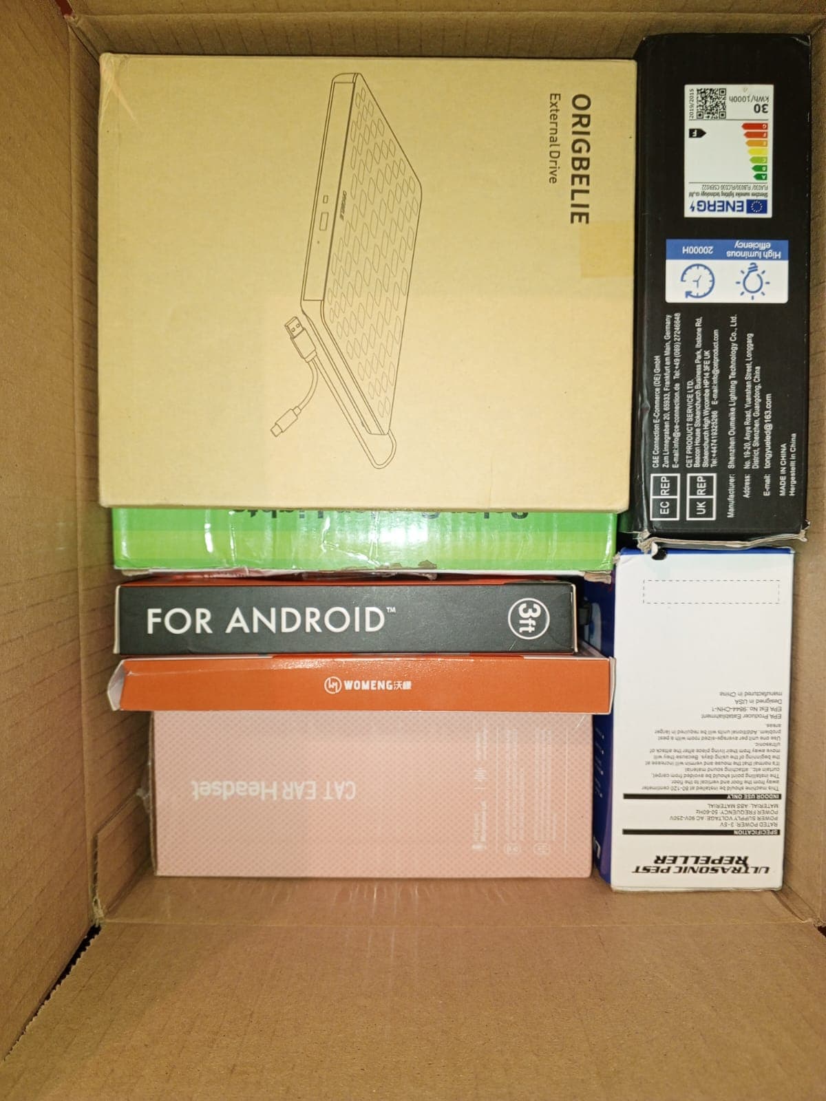 Artículo de referencia 1 — ejemplo de producto en caja sorpresa de devoluciones de Amazon en Bolivia